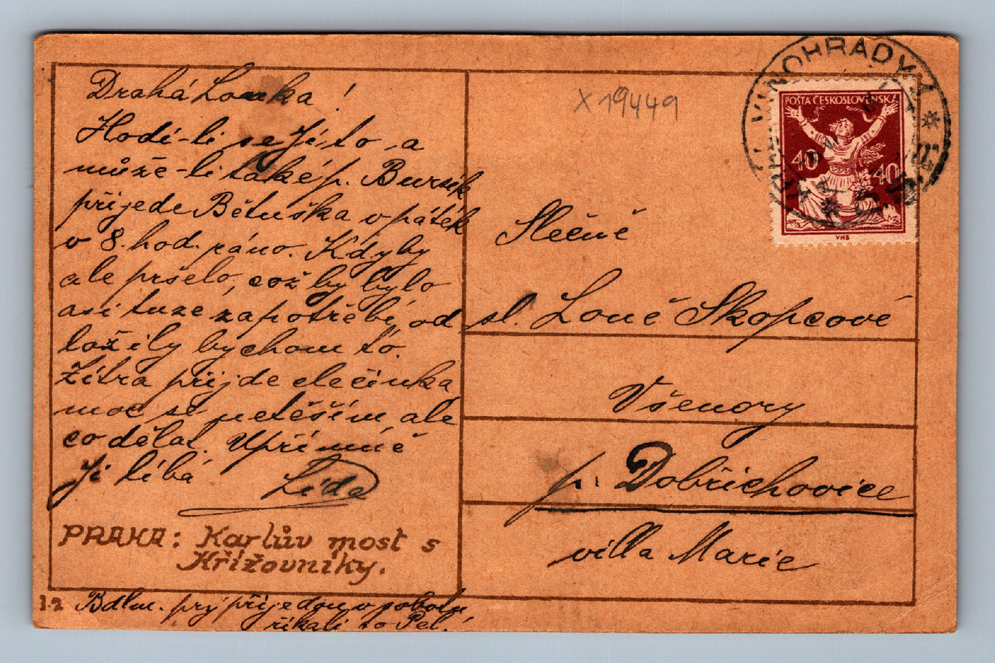 Pohlednice PRAHA - KARLŮV MOST (x19449)