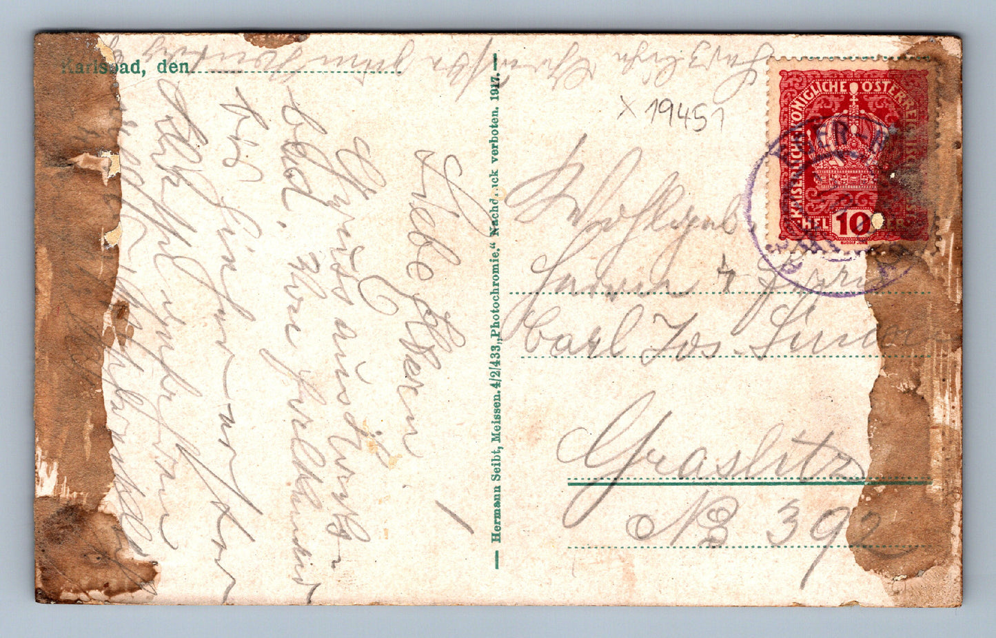 Pohlednice KARLOVY VARY (x19451)