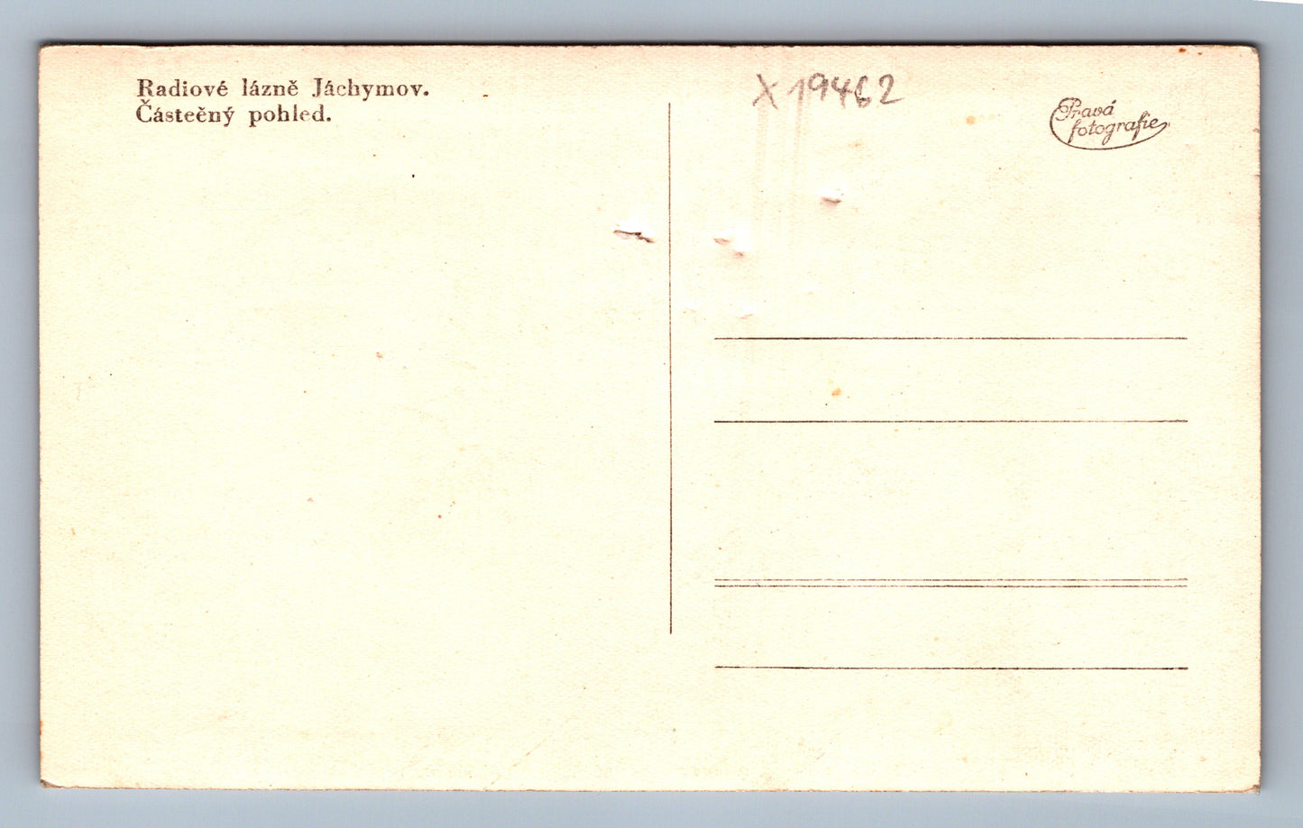 Pohlednice RADIOVÉ LÁZNĚ JÁCHYMOV (x19462)