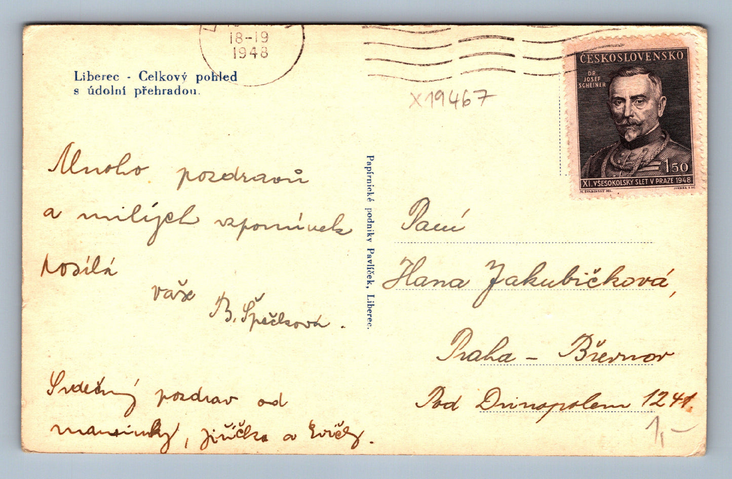 Pohlednice LIBEREC (x19467)