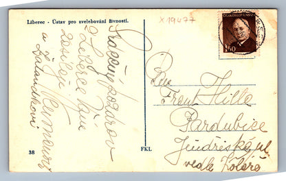 Pohlednice LIBEREC - ÚSTAV PRO ZVELEBOVÁNÍ ŽIVNOSTÍ (x19477)