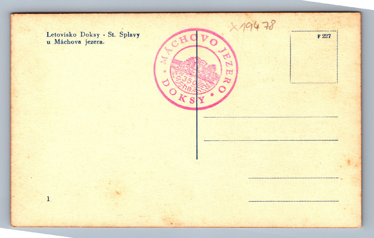 Pohlednice LETOVISKO DOKSY - ST. SPLAVY U MÁCHOVA JEZERA (x19478)