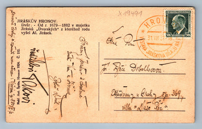 Pohlednice JIRÁSKŮV HRONOV (x19491)