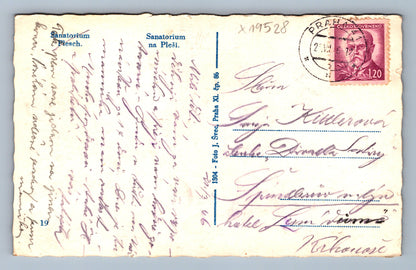Pohlednice SANATORIUM NA PLEŠI (x19528)