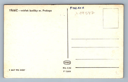Pohlednice TŘEBÍČ - VNITŘEK BASILIKY SV. PROKOPA (x19547)
