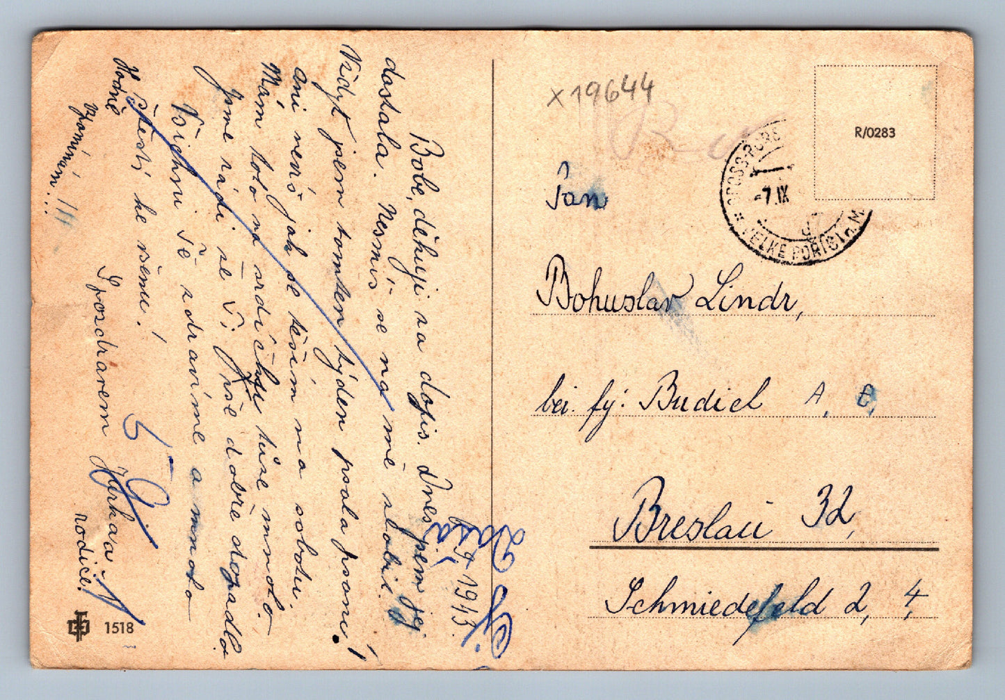 Pohlednice KVĚTINY (x19644)