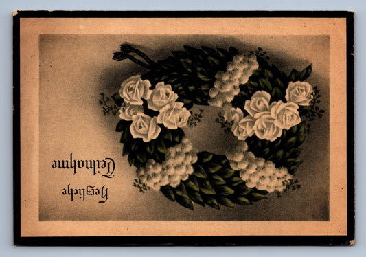 Pohlednice HERZLICHE CLEILNAHME (x19653)