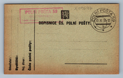 Pohlednice DOPISNICE POLNÍ POŠTA 59 (x19697)