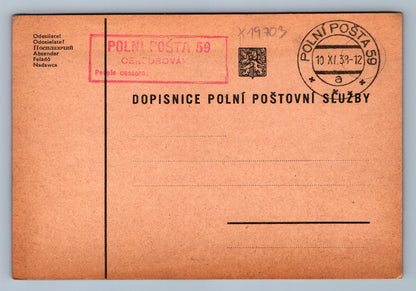 Pohlednice DOPISNICE POLNÍ POŠTA 59 (x19703)