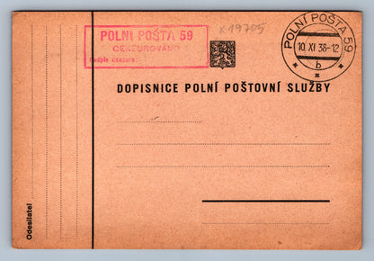 Pohlednice DOPISNICE POLNÍ POŠTA 59 (x19705)