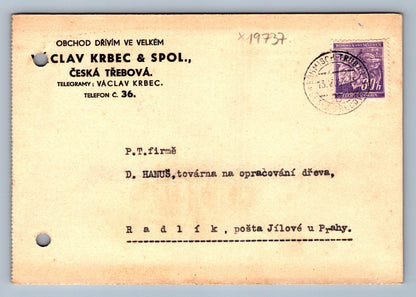 Pohlednice DOPISNICE BOHMISCH - TRÜBAU (x19737)
