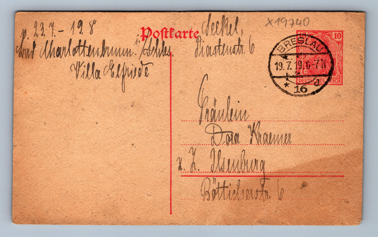 Pohlednice DOPISNICE BRESLAU (x19740)