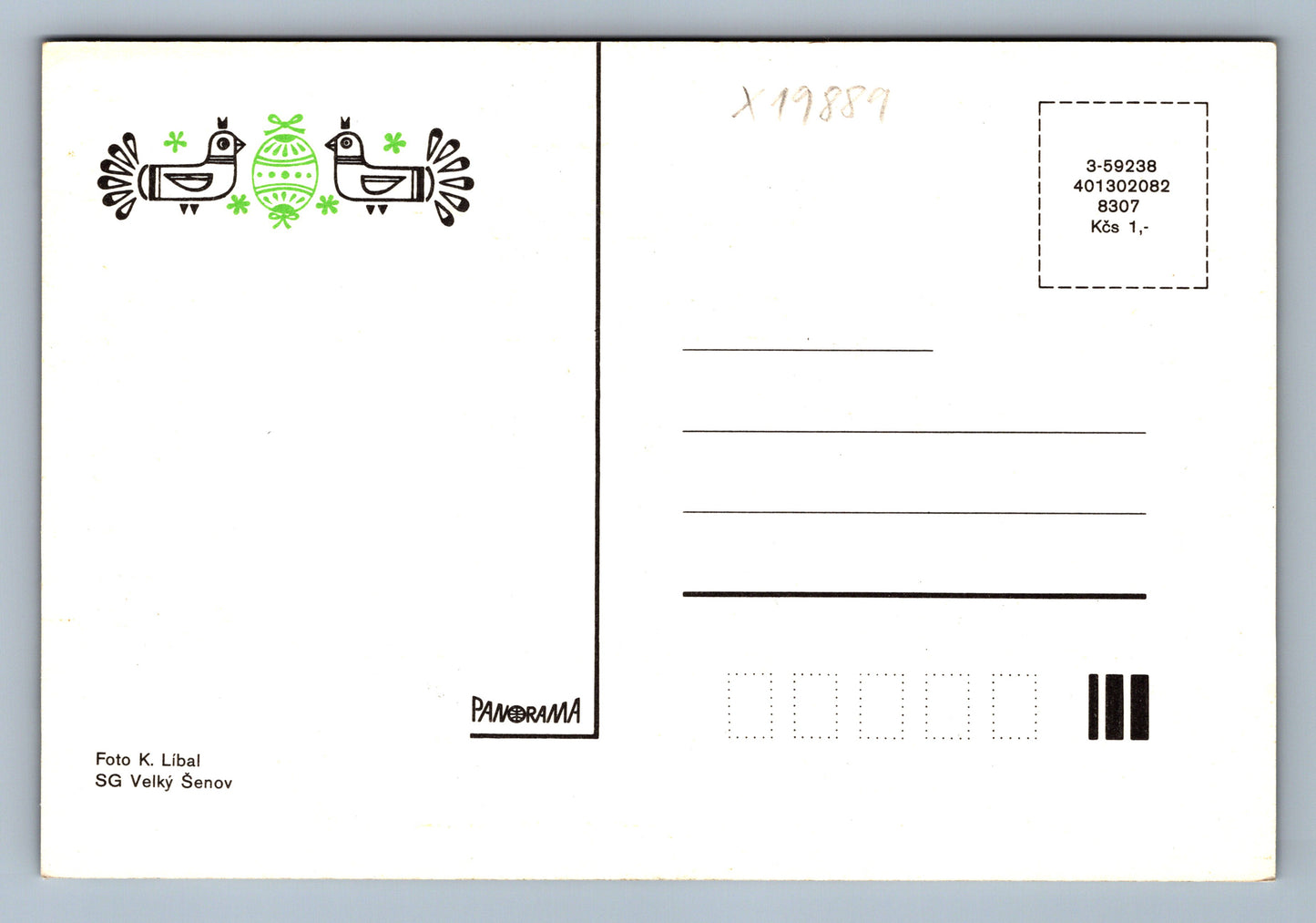 Pohlednice ŠŤASTNÉ VELIKONOCE PŘÁNÍ (x19889)