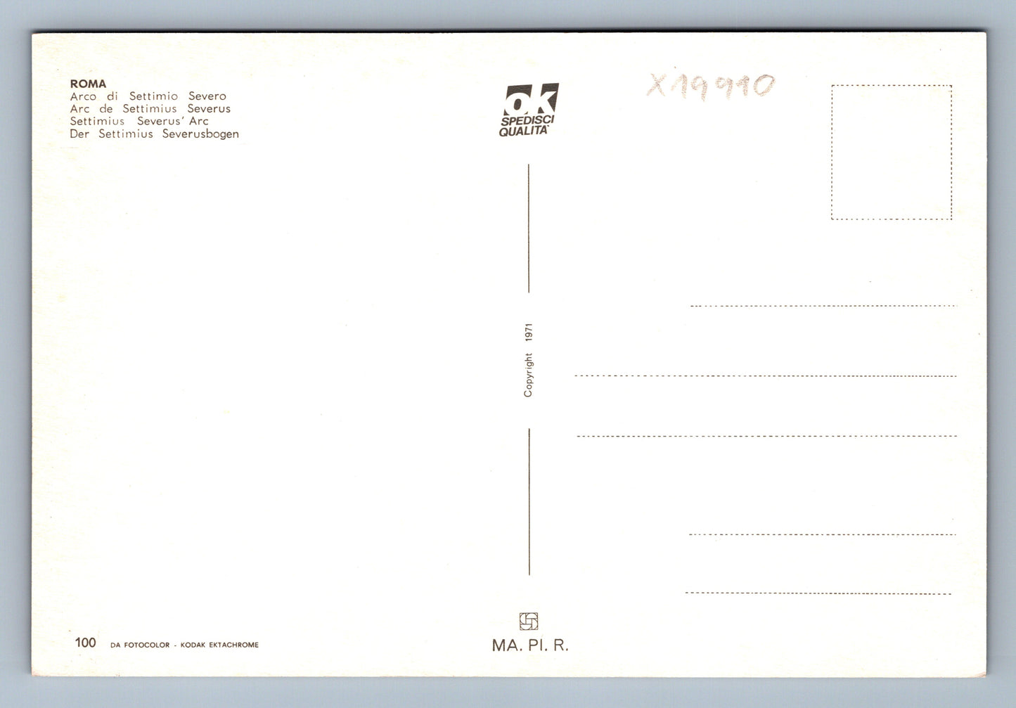 Pohlednice ŘÍM (x19910)
