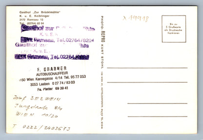 Pohlednice GASTHOF ZUM BRÜCKLMÜHLE (x19918)
