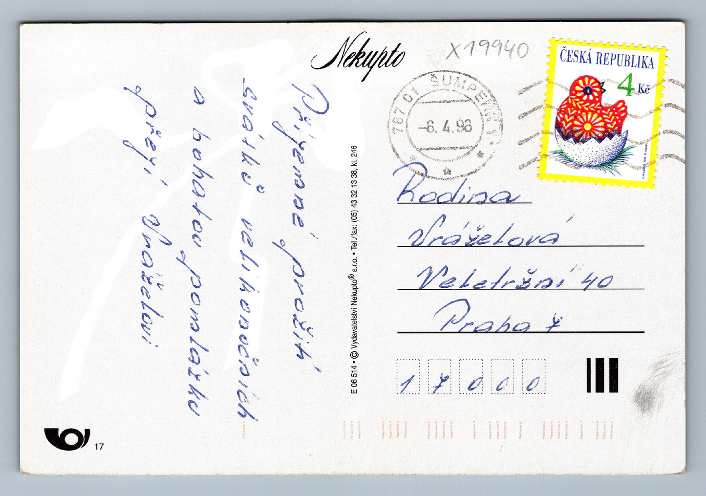 Pohlednice VESELÉ VELIKONOCE (x19940)