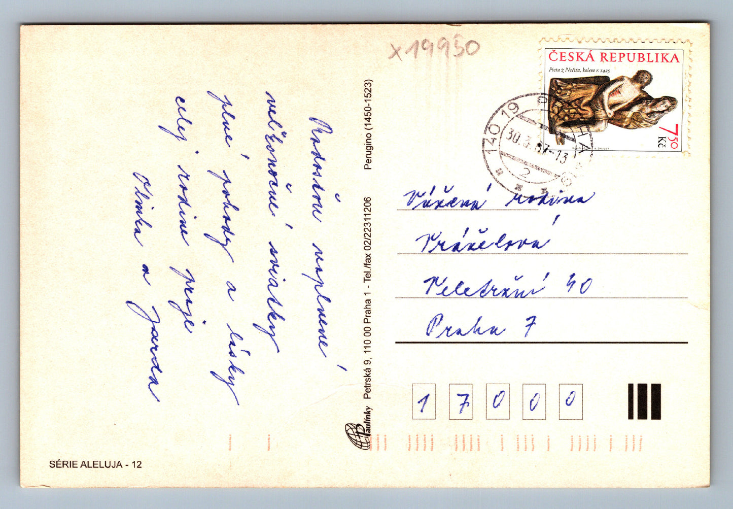 Pohlednice KRISTUS VSTAL Z MRTVÝCH, ALELUJA! (x19950)
