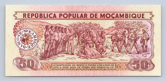 Mozambik 50 Meticais 1980 s. AK - UNC