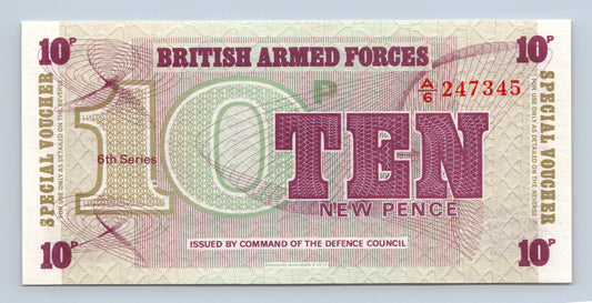 Anglie 10 pence British armed forces - UNC