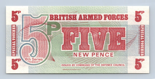 Anglie 5 pence British armed forces - UNC