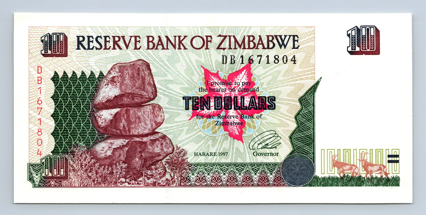 Zimbabwe - 10 Dollars - UNC