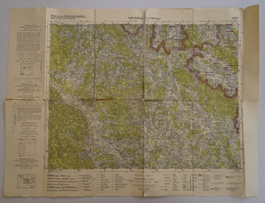 Mapa KRUMMAU A.D. MOLDAU