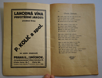 SOKOL SMÍCHOV II BÍLÁ - ČERNÁ SIBIŘINKOVÝ LIST