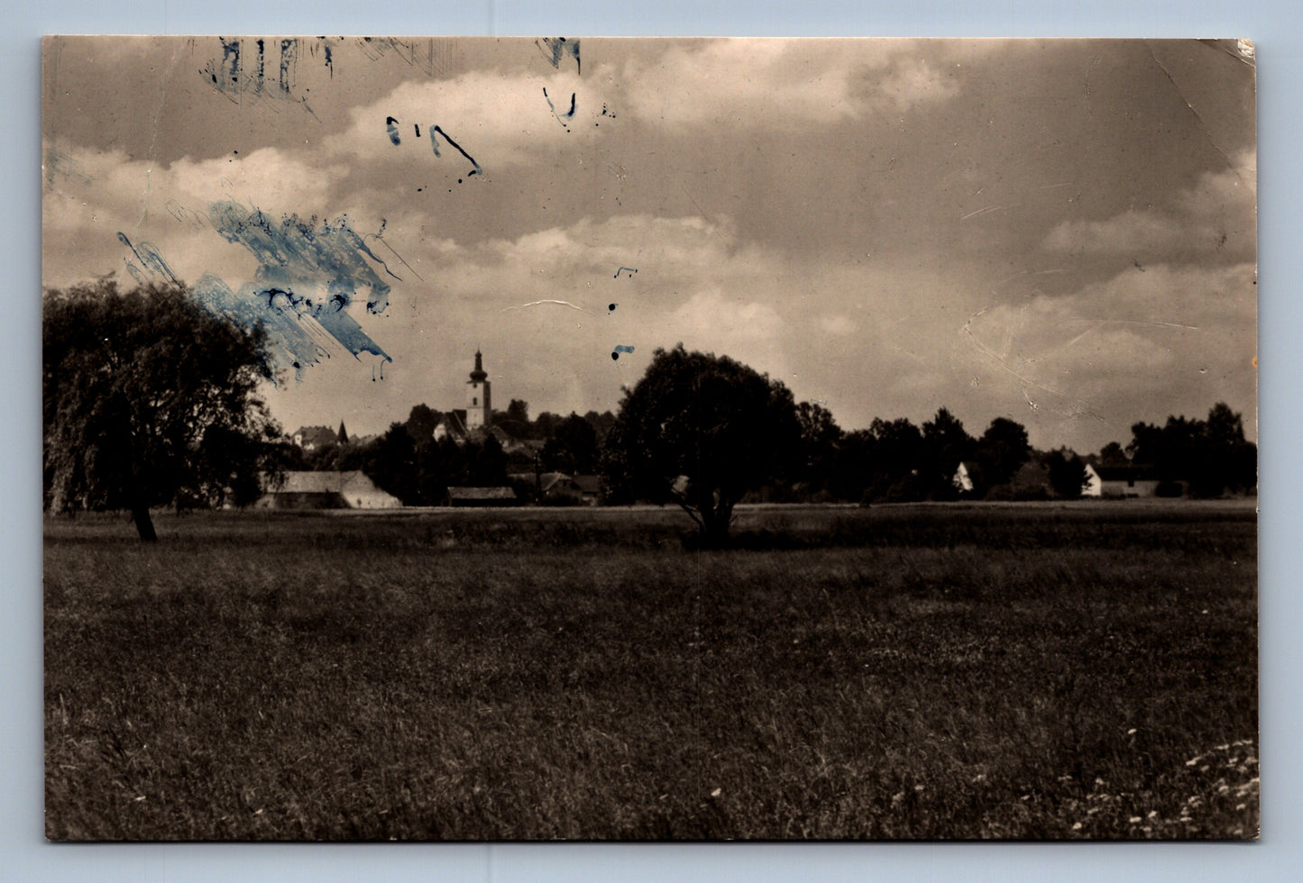 Pohlednice VESELÍ NAD LUŽNICÍ POHLED NA MĚSTO OD SEVERU (x20014)