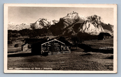 Pohlednice TOGGENBURGERHAUS MIT SÄNTIS U. SCHAFBERG (x20020)
