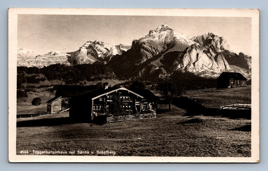 Pohlednice TOGGENBURGERHAUS MIT SÄNTIS U. SCHAFBERG (x20020)