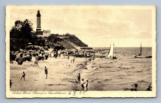 Pohlednice SEEBAD HORST, STAND U. LEUCHTTURM (x20060)