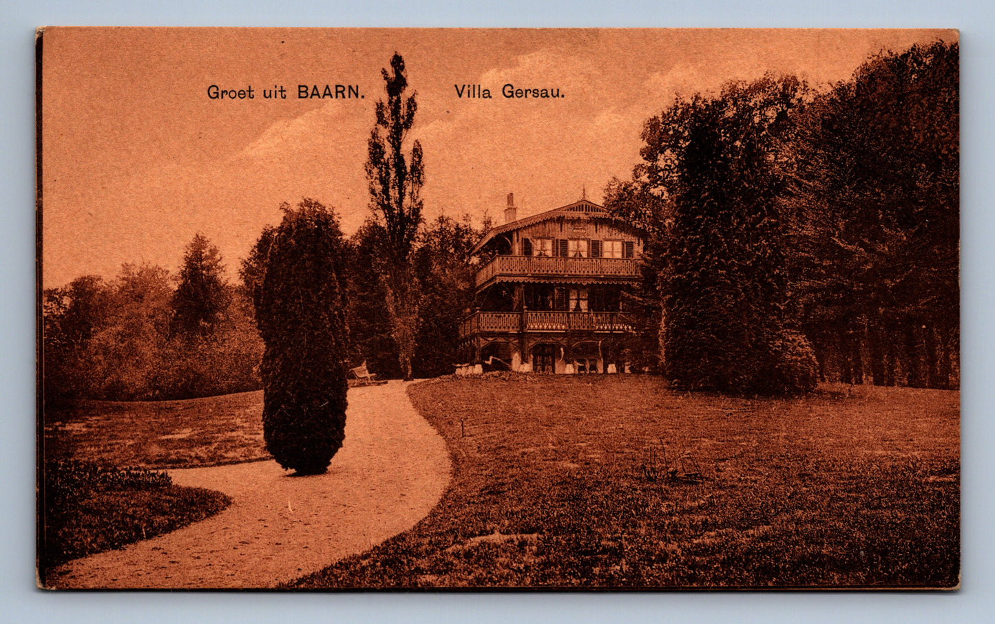 Pohlednice GROET UIT BAARN - VILLA GERSAU (x20067)