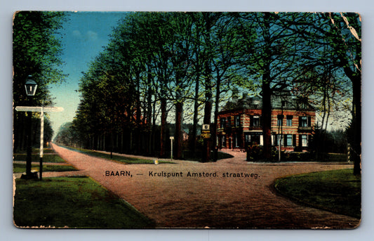 Pohlednice BAARN - KRUISPUNT AMSTERD. STRAATWEG (x20082)