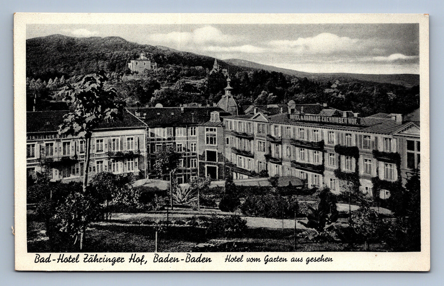 Pohlednice BAD - HOTEL ZÄHRINGER HOF, BADEN - BADEN (x20099)
