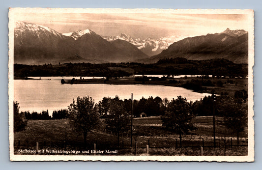 Pohlednice STAFFELSEE MIT WETTERSTEINGEBIRGE UND ETTALER MANDL(x20121)