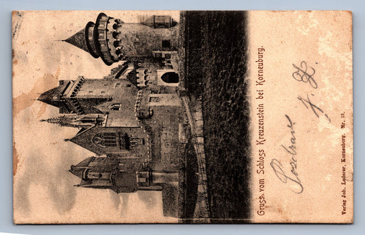 Pohlednice GUSS VOM SCHLOSS KREUZENSTEIN BEI KORNEUBURG (x20140)