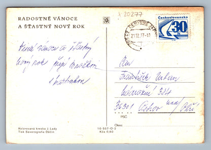 Pohlednice RADOSTNÉ VÁNOCE A ŠŤASTNÝ NOVÝ ROK J. LADA (x20277)