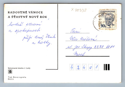 Pohlednice RADOSTNÉ VÁNOCE A ŠŤASTNÝ NOVÝ ROK J. LADA (x20338)