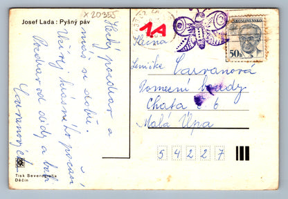 Pohlednice J. LADA PYŠNÝ PÁV (x20355)