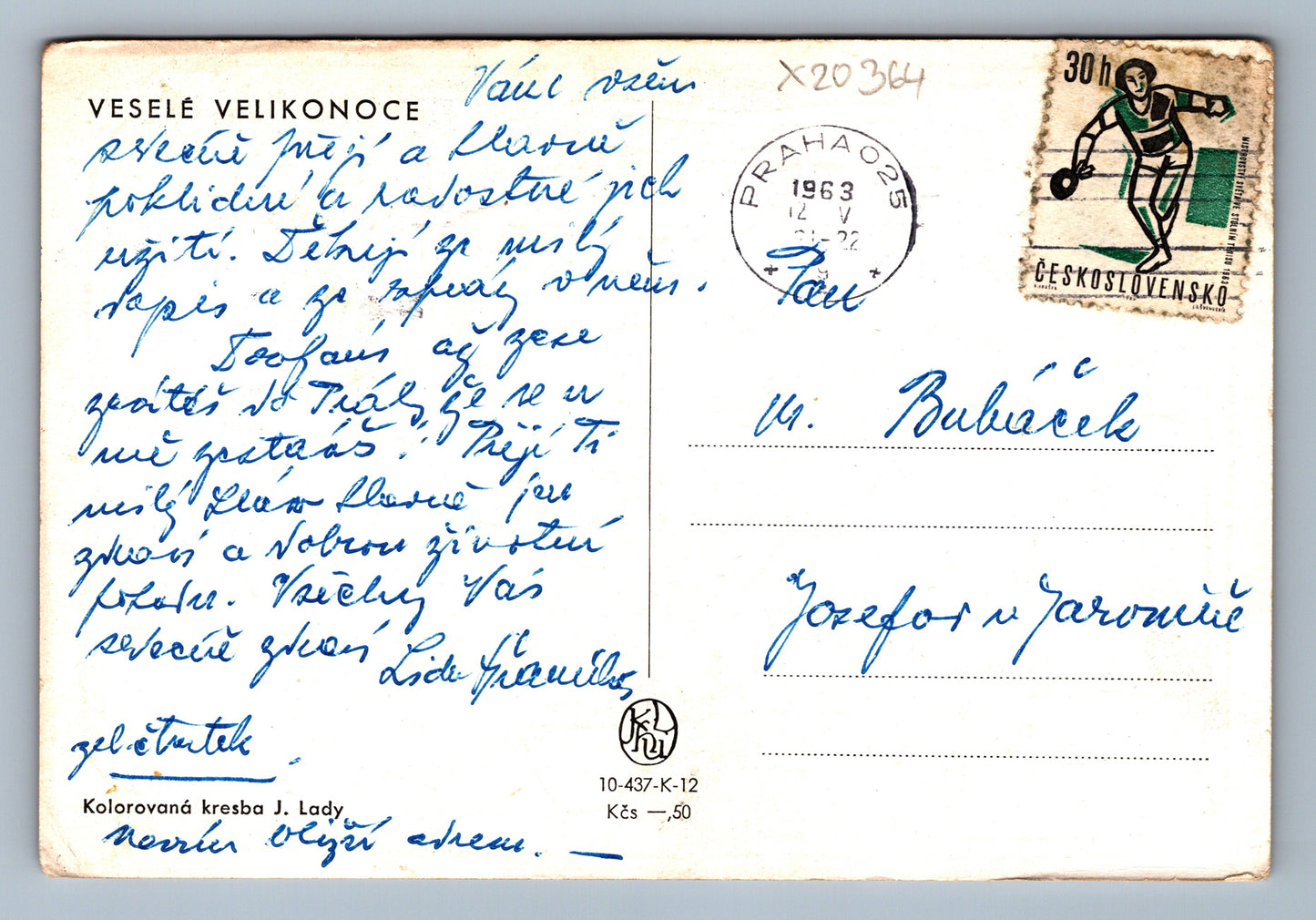 Pohlednice VESELÉ VELIKONOCE (x20364)