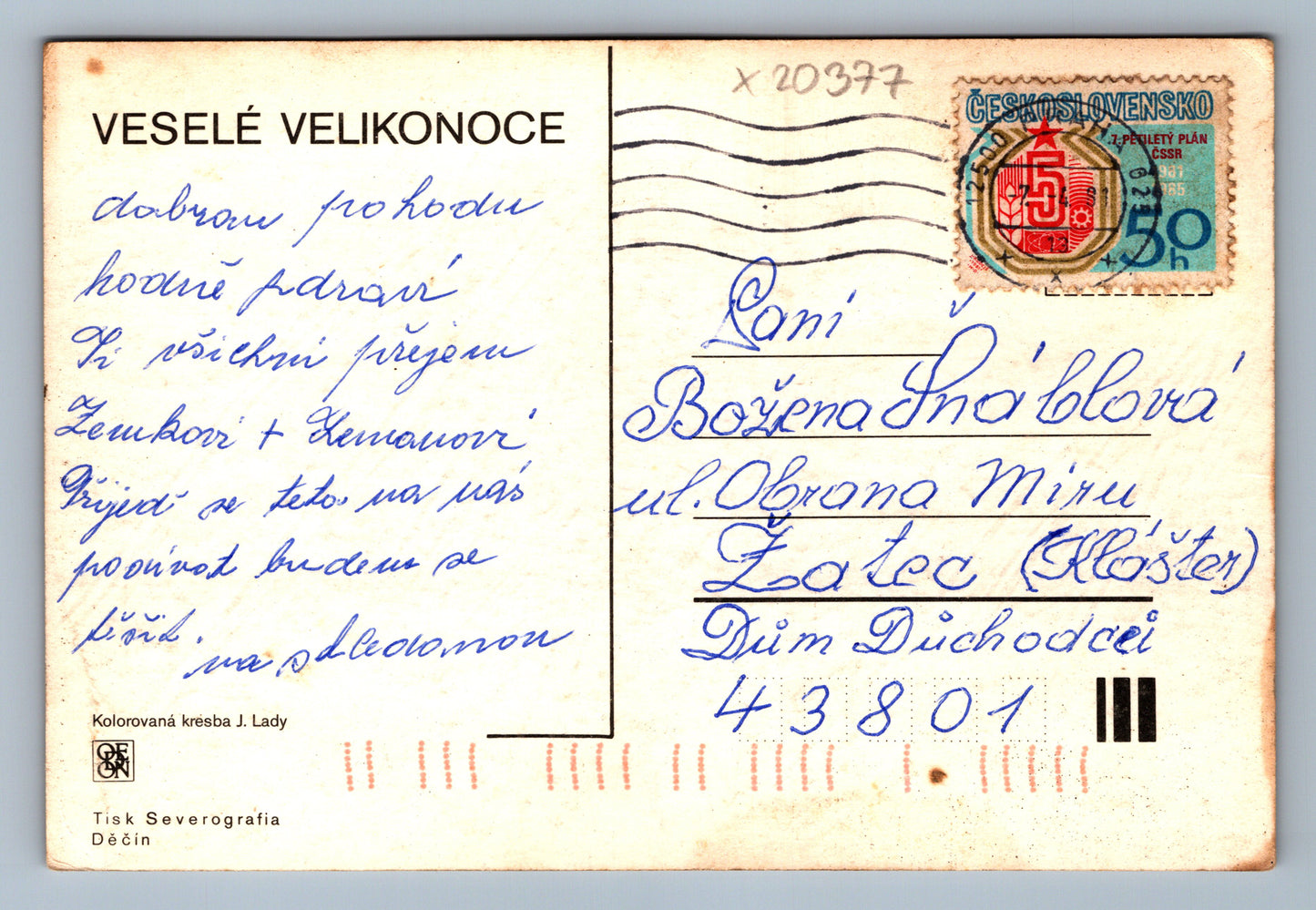 Pohlednice VESELÉ VELIKONOCE (x20377)