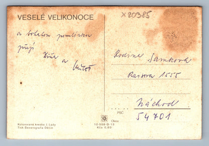 Pohlednice VESELÉ VELIKONOCE (x20385)