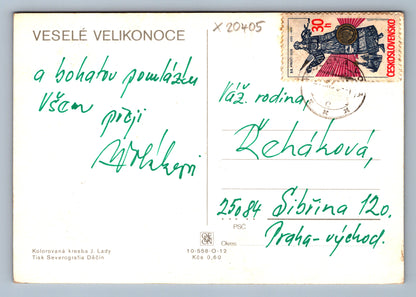 Pohlednice VESELÉ VELIKONOCE (x20405)
