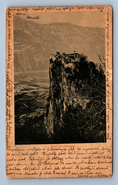 Pohlednice RUINE GREIFESTEIN BOZEN PLUMLOV (ST143)