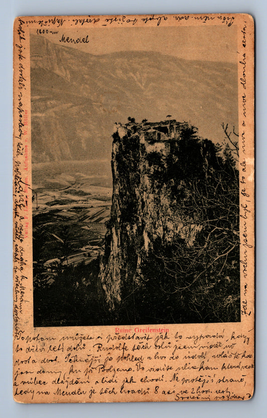 Pohlednice RUINE GREIFESTEIN BOZEN PLUMLOV (ST143)