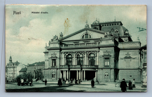 Pohlednice PLZEŇ MĚSTSKÉ DIVADLO (ST154)