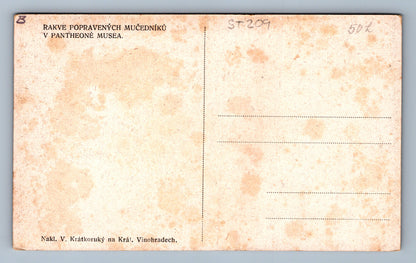 Pohlednice RAKVE POPRAVENÝCH MUČEDÍKŮ V PANTHEONOVĚ MUSEA (ST209)