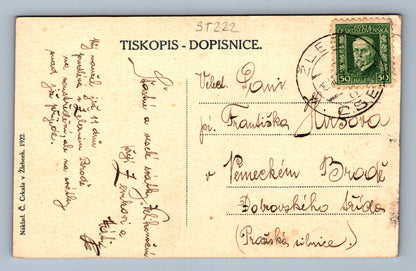 Pohlednice NÁDVOŘÍ ZÁMKU V ŽLABECH (ST222)
