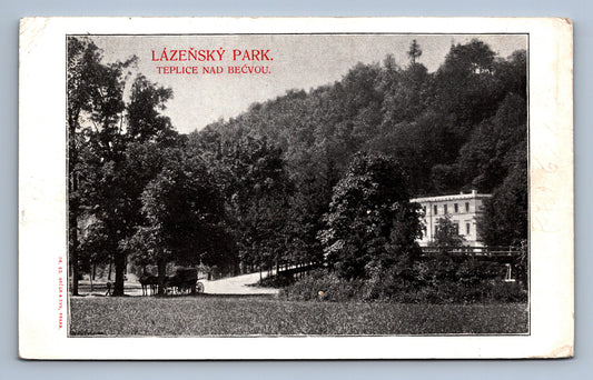 Pohlednice LÁZEŇSKÝ PARK TEPLICE NAD BEČVOU (ST243)