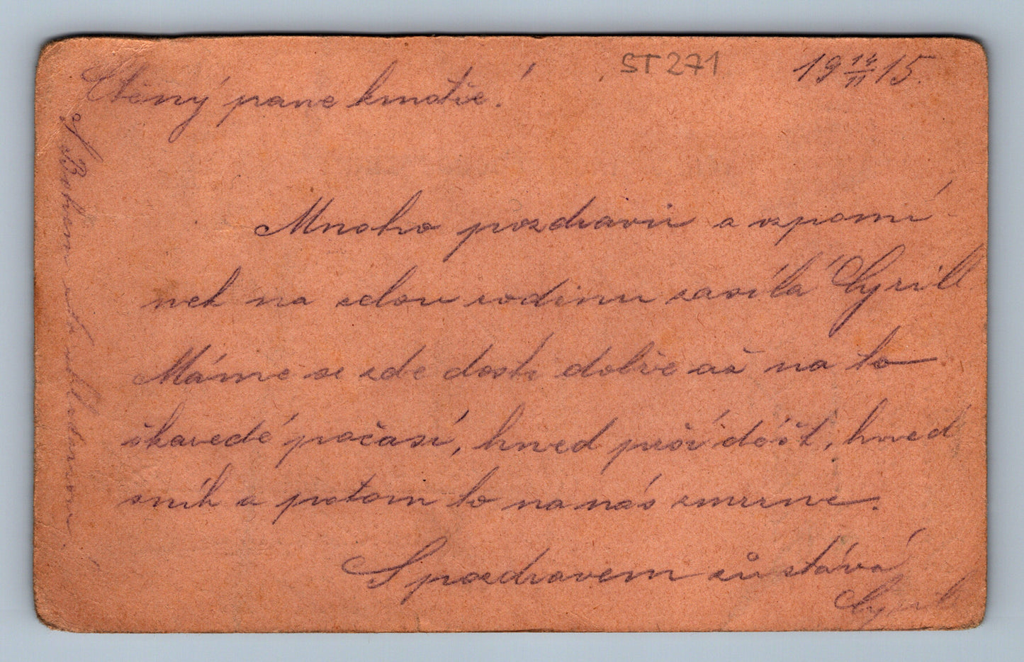 Pohlednice FELDPOSTKARTE INFANTERIE REGIMENT ERZHERZOG (ST271)